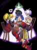 A poker game, Reggy
